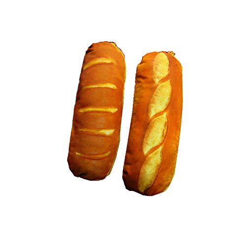 Funny Live Simulated Baguette Pencil Case, Super Soft Baguette Shape Pencil Bag Funny Backpack Decoration Students Stationery Pouch Zipper Bag (Baguette B) #TOP4