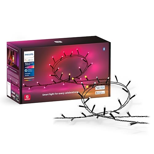 Philips Hue White and Color Ambiance Festavia, Stringa di Luci, Luce da Bianca a Colorata, Gradiente, 250 LED, 20m,...