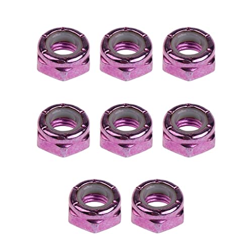 kowaku 8 Pieces Skateboard Truck Axle Mounting Nuts for Longboard Cruiser,