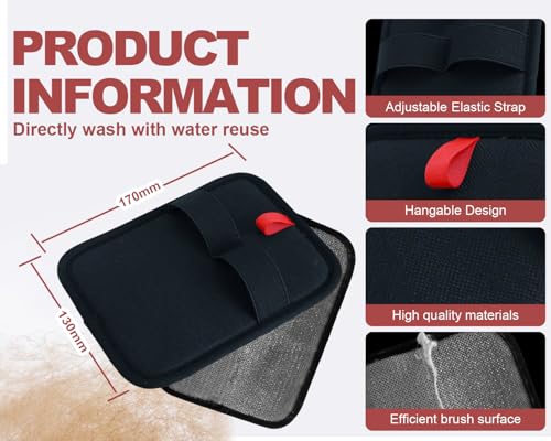 Pet Hair Removal Glove for Dogs & Cats, Newly Upgraded Reusable Electrostatic Pet Hair Gloves, Pet Hair Remover Tool for Clothing, Couch, Carpet, Car Seat (2Pcs)