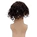 Lishy Curly Men Toupee Human Hair Replacement Systems for Men Hairpiece 20MM Curl All V-looped Full Skin PU Wigs 10x8inch Natural Black Color