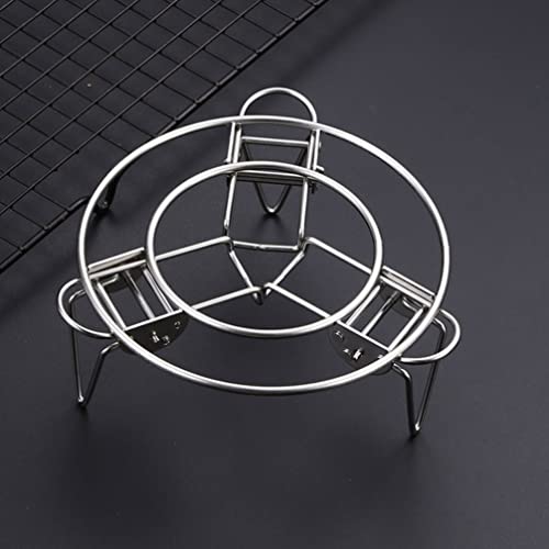 UPKOCH Prateleiras a Vapor de Aço Inoxidável Trivet Dobrável Rack Wok Rack a Vapor Rack de Arrefecim