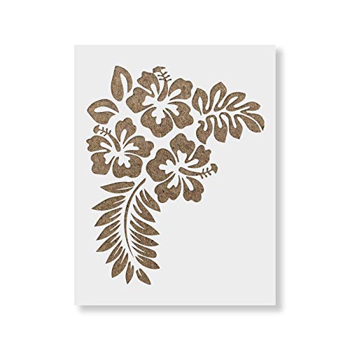 Hibiscus Flower Stencil - Spring & Floral Designs