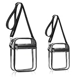 Molyorch 2 bolsas de deporte transparentes con cordón, viajes al aire libre (transparente