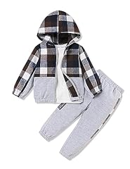 Grey Zip Up Hoodie Plaid Outfit