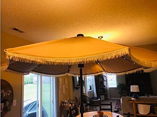 Miniatura 6 de FQTANJU Borla de algodón de 3 yardas de 5.5 in de ancho, borla de algodón, cinta bohemia de macramé para accesorios de costura, manualidades y