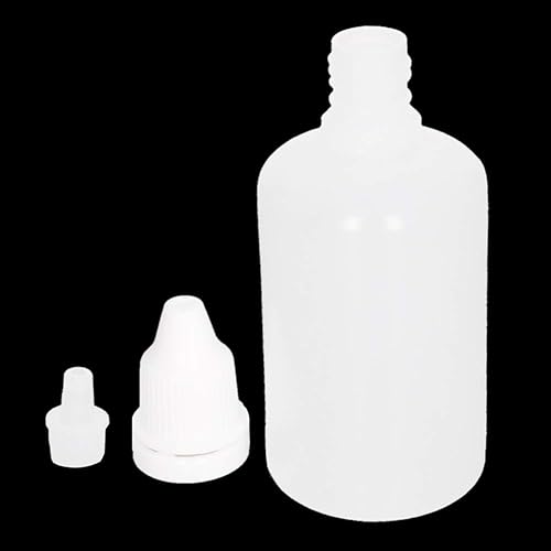Miniatura 5 de Othmro 10 botellas de plástico PE de 17 onzas para laboratorio cuentagotas de ojos vacíos y exprimibles botellas pequeñas para goteo botella de