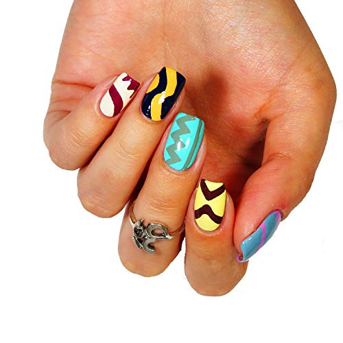 Vaga 347Pcs Nail Decals French Manicure Strips Professional Nail Art Stencils White Guides Stickers/Nail Polish Strips French Tips In 13 Different Shapes For Nails Designs And Patterns Application #TOP5