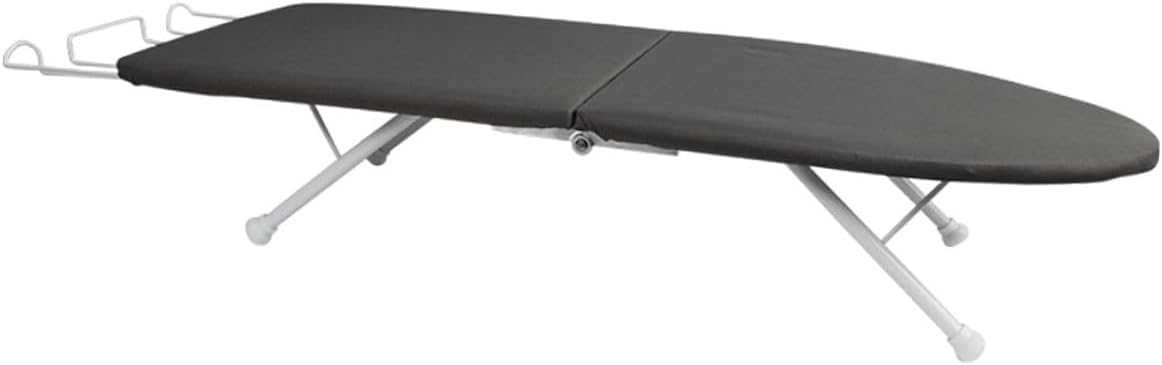 Uonlytech Portable Small Tabletop Ironing Board Foldable Mini Ironing Rack with Heat-Resistant Surface for Household Laundry
