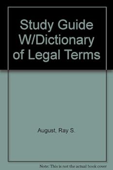 Paperback Study Guide W/Dictionary of Legal Terms Book