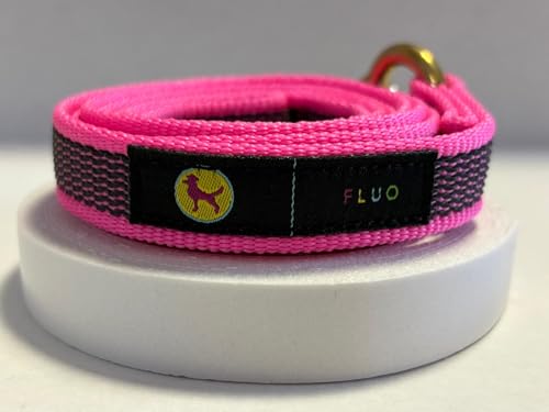 Scuolapercani Fluo - Guinzaglio (Rosa Fluo)