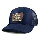 Homeland Tees Men's Sierra National Forest Patch Trucker Hat - Solid Navy