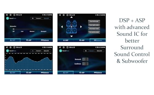 Image of TESHA 9 inch Android Car Stereo /Headunit for car /Capacitive Touch Screen /GPS + Steering Control Module /Full HD Screen (Ts9 4 /32(Wireless Android auto & Carplay))