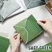 TaoBary 160 Packs Stationery Paper Set (50 Double Sided Stationery Writing Papers 50 Matching Envelopes) 60 Round Dot Sticker, 10 Design (5.5 x 8.25 Inch,Sage Green Color)