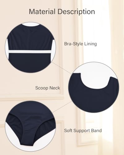 Image of Stelle Women's Ballet Leotard for Dance Scoop Neck Double Lined Bodysuit
