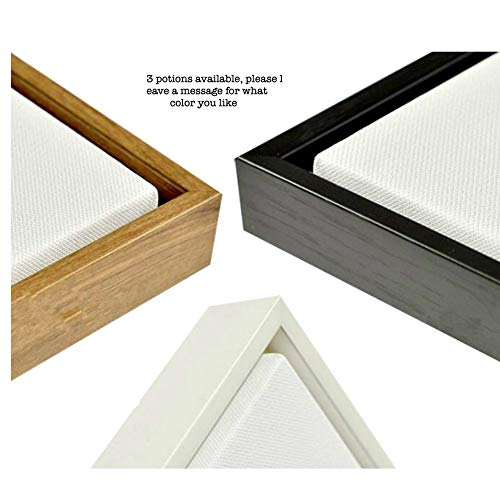 Image of DIY Floating Frame for 16X20 inch /40.7X50.8cm Canvas,0.6-0.8 inch /1.5-2cm Deep.Picture Art Wall Decor,Art Canvas Black Frame,a Frame Kit,Cut to Pieces,No Canvas Included