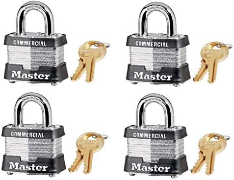 Master Lock 3KA-3210 1-1/2" Laminated Keyed Alike Padlocks - Quantity 44