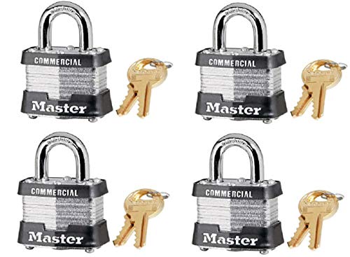 Image of Master Lock 3KA-3210 1-1 /2 inch Laminated Keyed Alike Padlocks - Quantity 44
