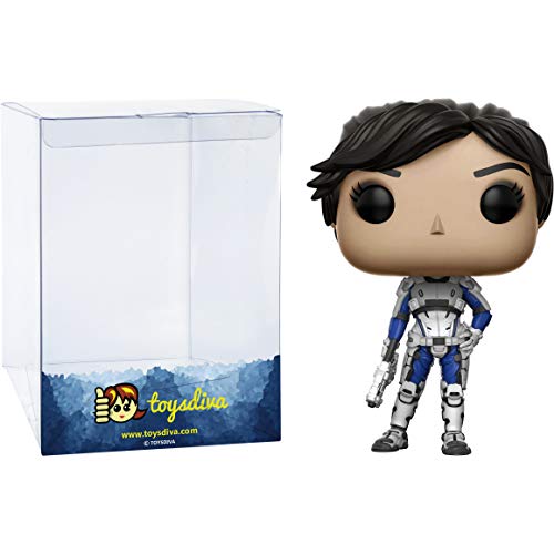 Sara Ryder: P O P ! Games Vinyl Figurine Bundle With 1 Compatible 'Toysdiva' Graphic Protector (185 - 12309 - B)