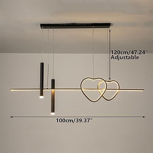Lampe suspendue LED en aluminium réglable, idéale pour illuminer un salon design