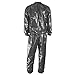 Swibow Heavy Duty Sauna Suit Men Women Weight Loss Exercise Slim Gym Fitness Workout Anti-Rip Sweat Sauna Suits (Black, XL)