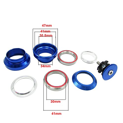 Jeu de direction vtt route 1 1/8 34mm roulement scellé violet aheadset