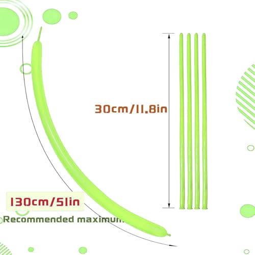 Image of Light Green Long Balloons Premium 260 Twisting Balloons Animals Magic for Birthday Kids Wedding Party Supply 100pcs