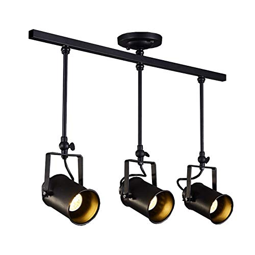 Lustre de tête orientable à 360 degrés style vintage avec spot LED