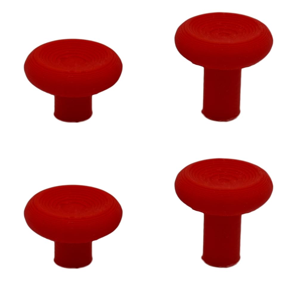 2 Pairs Modified Rocker Cap for Lenovo Legion Go Game Handle Controller Replacement, Colorful Joystick Shell Thumb Stick Grips Thumbsticks Caps Cover (Red)