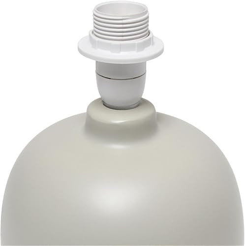 Miniatura 7 de Simple Designs LT2078-LWG - Lámpara de mesa pequeña de mediados de siglo, madera clara y gris claro