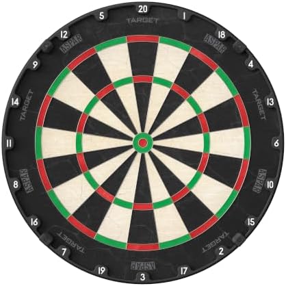 Target Darts Aspar Dartscheibe | Steel Tip Dartboard mit selbstheilendem Sisal, drehbarem Zahlenring und dünnem Draht | Turnier-Dartscheibe in Wettkampfgröße | Darts Zubehör