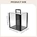 Menolana Acrylic Chip Case Container Organizer 1000 Chips Capacity Chip Carrier Carry Case for Commercial Activities Casual Game Night, Empty Case