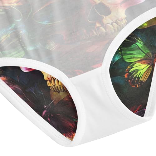 Gothic Skull Neon Butterfly Flower Toddler Girls's Underwear 2T 202b90833