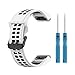 Compatible with Garmin Fenix 7S Solar Bands Women Men, 20mm Quickfit Silicone Replacement Watch Band Straps Wristbands Bracelet Fit for Garmin Fenix 6S Pro/Fenix 7S/ Fenix 5S (White)