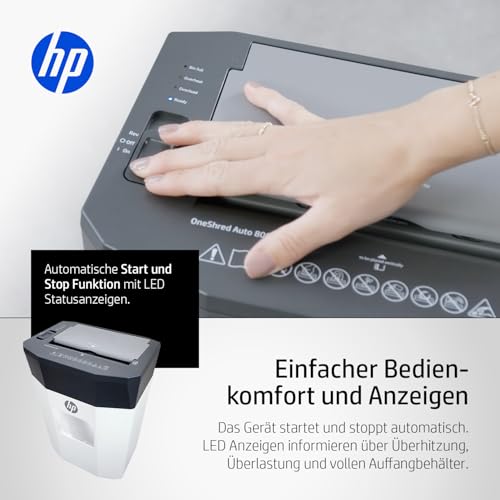 HP OneShred Auto 80CC broyeur de document automatique coupe transversale 2817 - 5