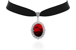 Blood Bat Cameo Choker Necklace: The Epitome of Gothic Glamour