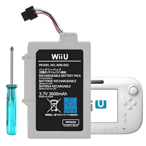 Voleset (Upgraded) Battery for Wii U Gamepad, Wii U Battery Replacement Compatible for Wii U Gamepad WUP-010 WUP-012 with Tool Kit