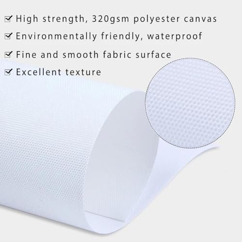 Toile effet marbre classique de 50x100cm pour grand mur de bureau