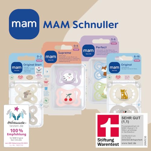 MAM Original Schnuller, 0-6 Monate, 2er-Set, Pinguin – Ansicht 3