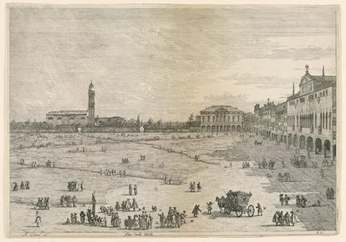 Tableau Canaletto Prato della Valle pour habiller un grand mur vide avec une toile d'art