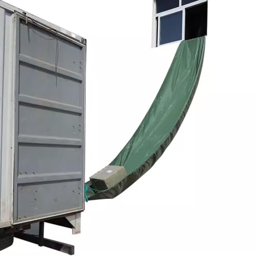 Segeltuchrutsche, Frachtumschlagsrutschen, Schwerlast Plane Temporäre Baustellenrutsche Für Hohe Gebäude Lagerhaus Entladung(2x6 m)