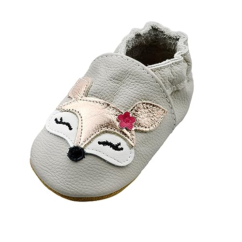 iEvolve Baby Leather Shoes Soft First Walker Shoes Crib Shoes Moccasins for Toddlers