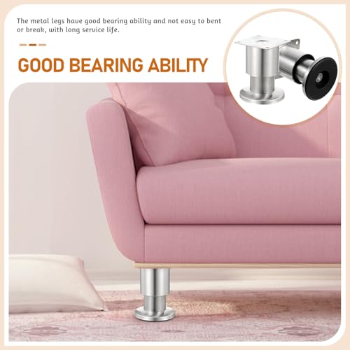 Patas ajustables de acero inoxidable para muebles pack de 4 unidades soporte resistente 4