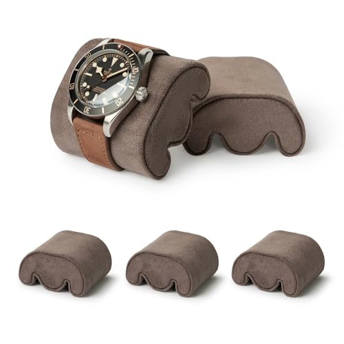 Coussins de boîtier de montre TAWBURY Fraser en cuir marron de haute qualité