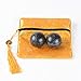 Marble Hand Balls Dark Grey Chinese Health Exercise Baoding Balls Stress Relief 1.4'' BS004