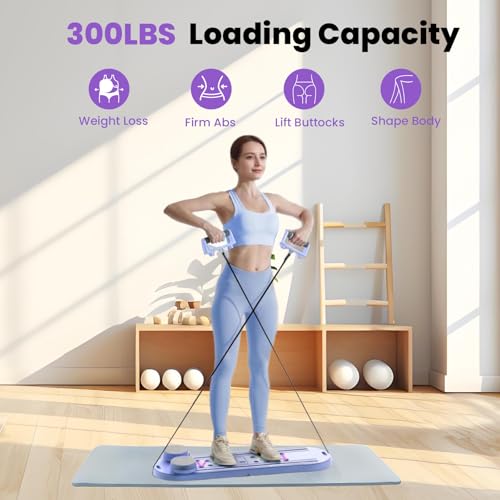 Pnknose Pilates Board-Pilates Reformer Set 6 in 1 Multifunctional Abdominal Pilates Board の商品画像 6
