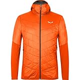 giacca piumino salewa Resistente al vento Salewa Sternai Tirol Wool, Giacca Isolante Foderata in Lana Uomo, Rosso (Red Orange/0910), 48/M