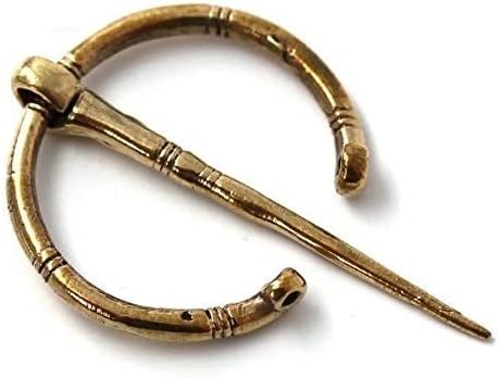 Bronze Irish Viking Penannular Brooch, Clothes Fasteners-Cloak Shawl Scarf Leg Wrap Pin, Norse Jewelry