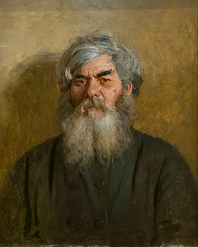 Poster Ilya Repin L'homme au mauvais œil toile sans cadre 50x70 cm