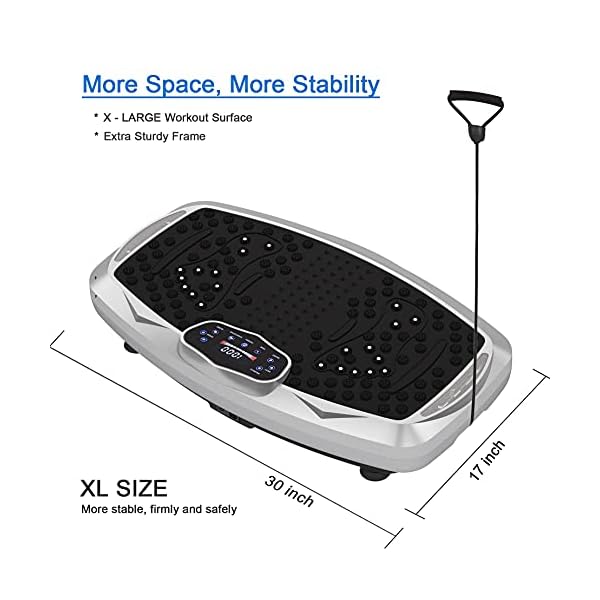 Healthgenie Full Body Vibration Machine, Vibrating Platform Exercise Machine for Whole Body Workout, 99-Level Viberation…